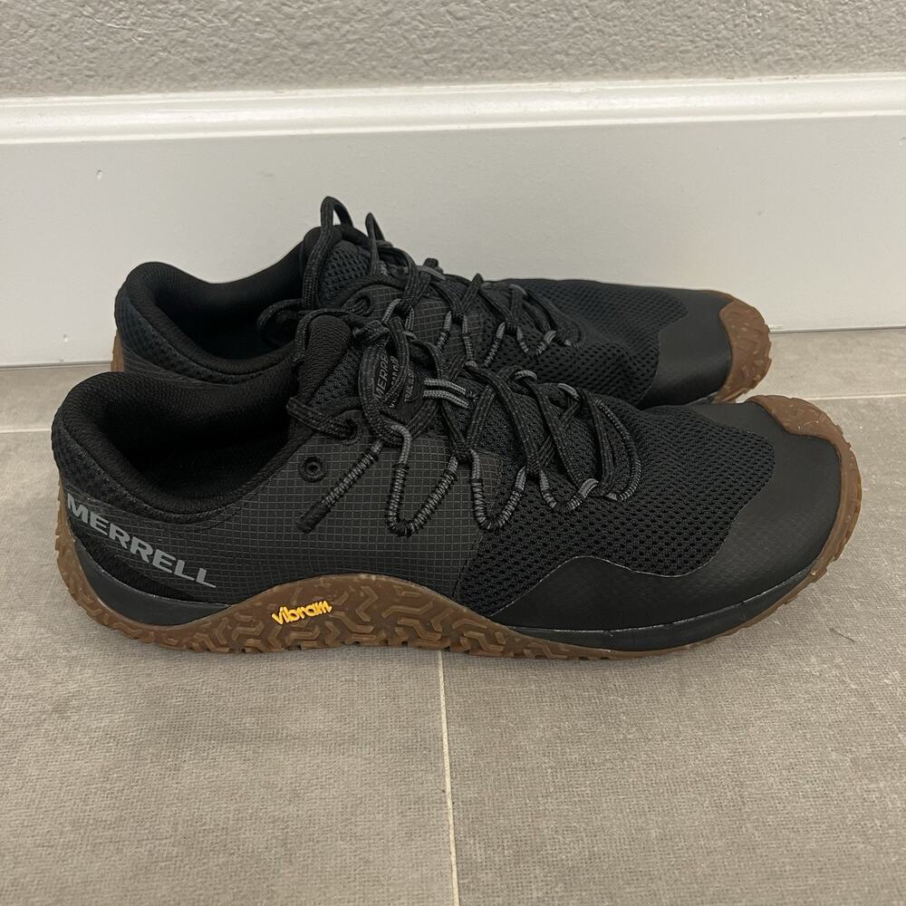 Merrell Trail Glove 7 Men’s Size 10.5 Black Barefoot Outdoor Hiking Shoes
